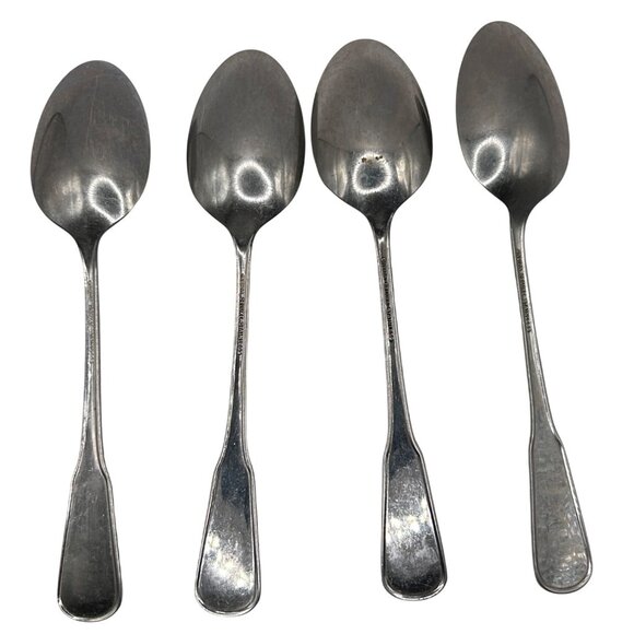 Oneida Silver Village Stainless Flatware teaspoons Set Of 4 - Picture 4 of 5